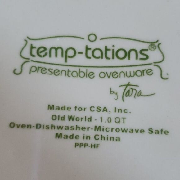 Temp-tations 1Quart Old World Ovenware Bakeware Cookware Casserole BAKING Dish - Picture 12 of 14